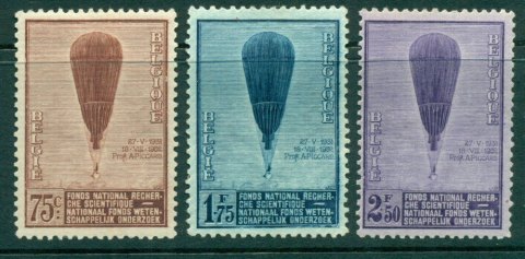 Belgium-1932-August-Piccards-Balloon-MH-Lot27154