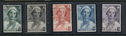 Belgium-1935-Welfare-Queen-Astrid-Memorial-Asst-FU