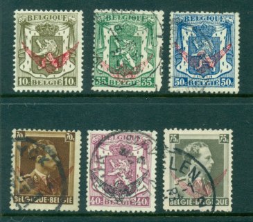 Belgium-1936-38-Official-Stamps-MH-FU-Lot27269