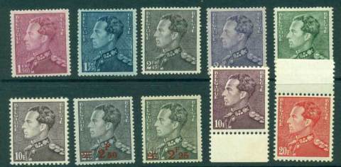 Belgium-1936-King-Leopold-III-Asst-10-MH-Lot17510