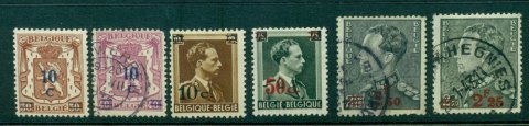 Belgium-1938-42-Surcharges-MH-FU-Lot27162