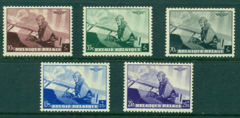 Belgium-1938-King-Leopold-Plane-MH-Lot17529