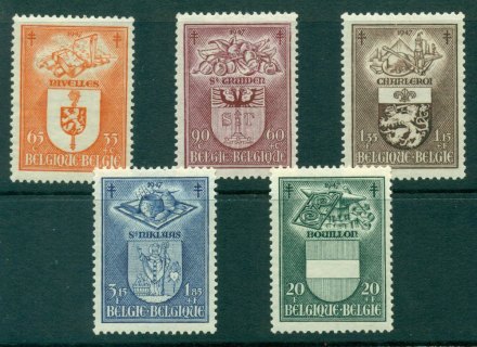 Belgium-1947-Coats-of-Arms-MH-Lot27255