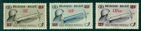 Belgium-1948-Crossbowman-with-Train-Opt-MH-Lot27325