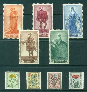 Belgium-1949-Tuberculosis-Portraits-MH-Lot27289