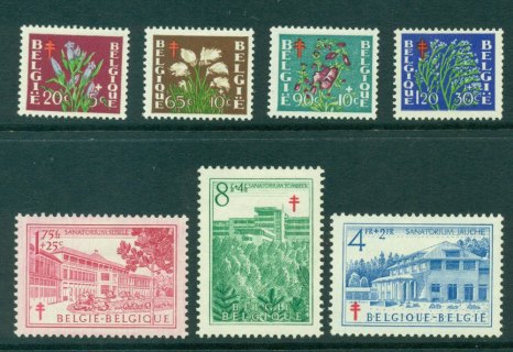 Belgium-1950-Tuberculosis-Sanitorium-MH-Lot27293