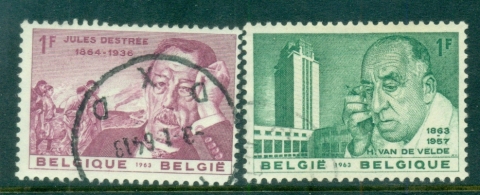 Belgium-1963-Jules-Destre-Henry-Van-de-Velde-FU-lot83264