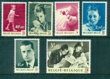 Belgium-1963-Red-Cross-Centenary-Royal-Family-MLH-FU-lot83539