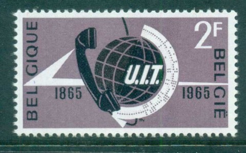 Belgium-1965-ITU-Centenary-MLH-lot83278