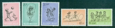 Belgium-1966-Children-Playing-MUH-lot83558