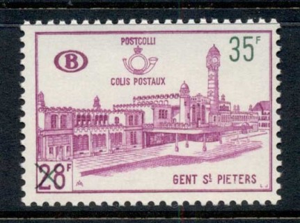 Belgium-1966-St-Peters-Station-Surch-35f-on-28f-MUH