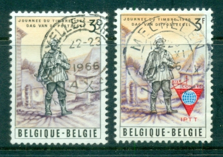 Belgium-1966-Stamp-day-Opt-FU-lot83287