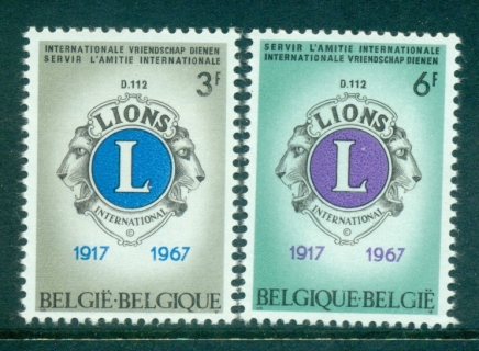 Belgium-1967-Lions-Club-MLH-lot83293