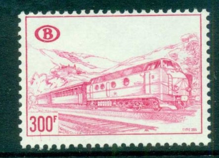 Belgium-1968-73-Railway-Stamp-300f-MUH-lot83637