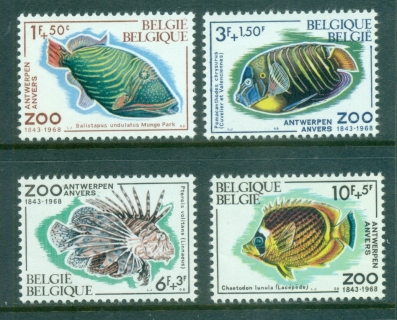 Belgium-1968-Tropical-Fish-MUH-lot83567