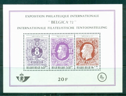 Belgium-1970-Belgica-72-Philatelic-Exhibition-MS-MUH-lot83575