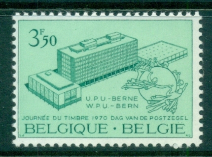 Belgium-1970-UPU-Headquarters-Opening-MLH-lot83329