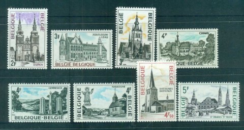 Belgium-1973-75-Churches-Monuments-MLH-lot83389