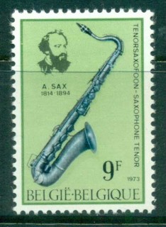 Belgium-1973-Adolphe-Sax-MLH-lot83366