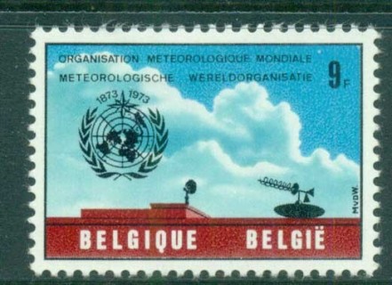 Belgium-1973-World-Meterological-day-MLH-lot83361