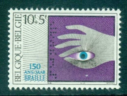 Belgium-1975-Braille-MUH-lot83591