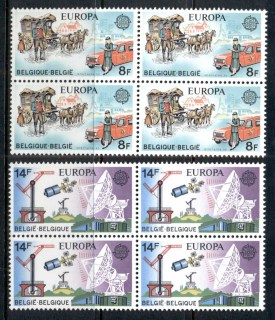 Belgium-1979-Europa-Transport-Communications-blk4-MUH