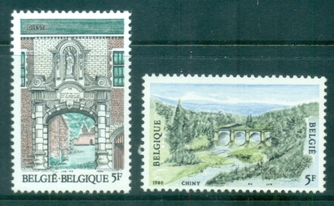 Belgium-1980-Tourism-MUH-lot83459