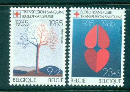 Belgium-1984-Red-Cross-MUH-lot83628