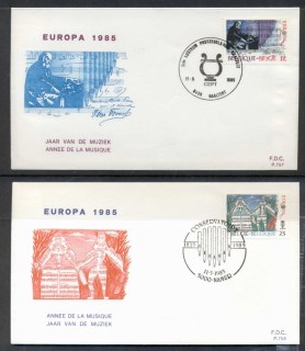 Belgium-1985-Europa-Music-Year-2x-FDC