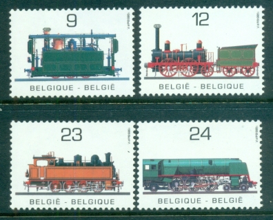 Belgium-1985-Trains-MUH-lot83515