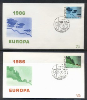 Belgium-1986-Europa-Environment-FDC