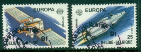 Belgium-1991-EUROPA-Stamps-European-Aerospace-FU