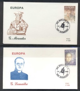 Belgium-1994-Europa-Scientific-Discoveries-2x-FDC