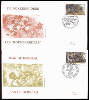 Belgium-1997-Europa-Myths-legends-2x-FDC