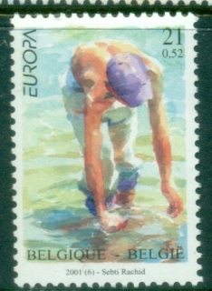 Belgium-2001-EUROPA-Stamps-Water-Treasure-of-Nature-MUH