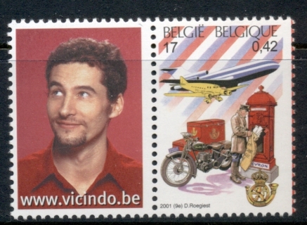 Belgium-2001-European-Posts-500th-Anniversary-Mailbox-MUH