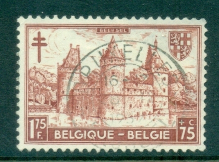 Belgium-1951-Beersel-Castle-1-jpg-75fr-75c-FU-lot83518