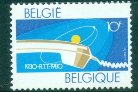 Belgium-1980-PTT-Telecommunications-MUH-lot83446