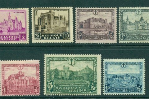 Belgium-1930-Views-Charity-Tuberculosis-MH-Lot27194