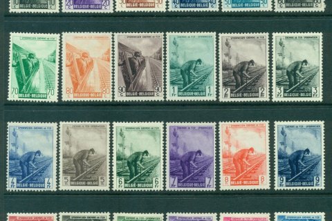 Belgium-1945-6-Railway-Workers-24-MH-Lot27277
