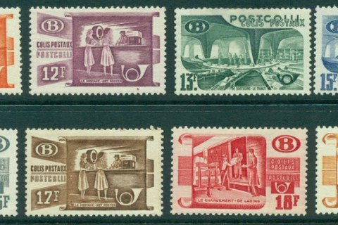 Belgium-1950-52-Railway-Sorting-faults-MH-Lot27310
