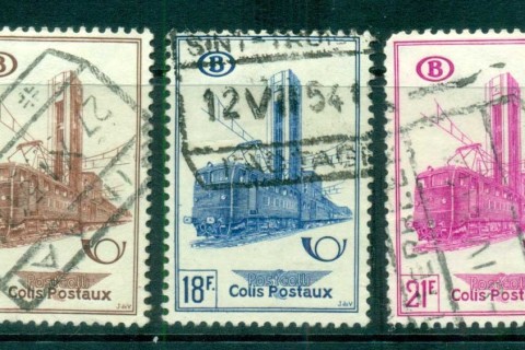 Belgium-1954-Railway-Stamps-FU-lot83630