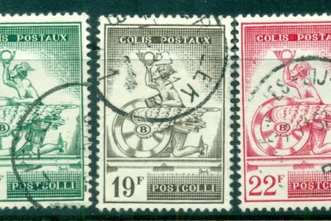 Belgium-1957-Railway-Stamps-FU-lot83633