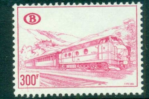 Belgium-1968-73-Railway-Stamp-300f-MUH-lot83637