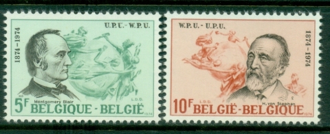 Belgium-1974-UPU-Centenary-MUH