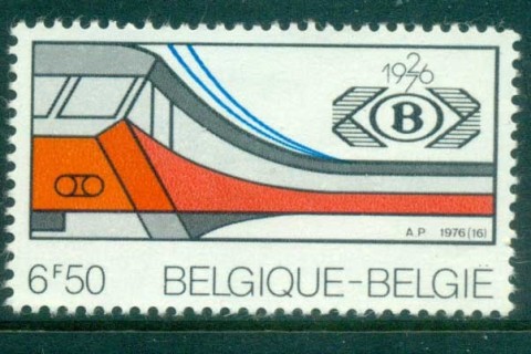 Belgium-1976-Belgian-Railroads-MLH-lot83428