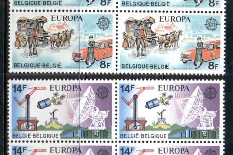 Belgium-1979-Europa-Transport-Communications-blk4-MUH