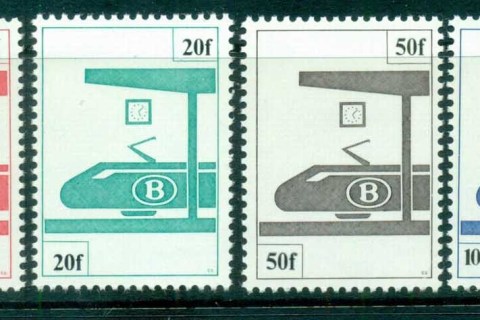 Belgium-1982-Railway-Stamps-MUH-lot83639