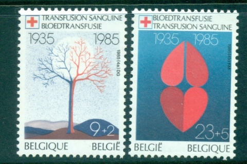 Belgium-1984-Red-Cross-MUH-lot83628