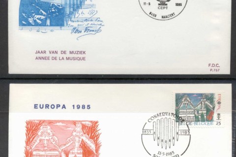 Belgium-1985-Europa-Music-Year-2x-FDC